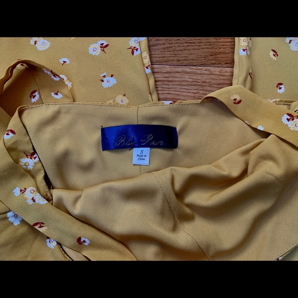 Blue Rain Francesca Flowered Yellow Jumpsuit - Picture 5 of 11